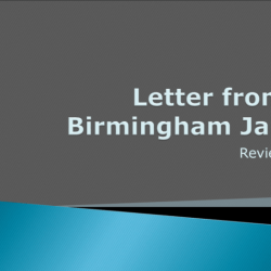 Parallelism in letter from birmingham jail