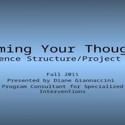 Framing your thoughts project read