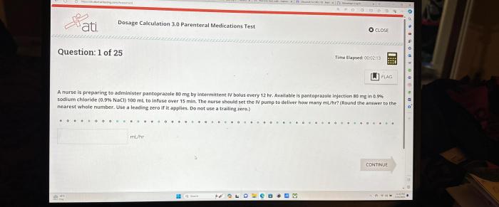 Ati dosage calculation 3.0 parenteral medications test