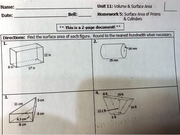 Real life area of composite figures answer key