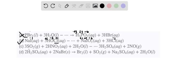 Indicate whether the following balanced equations involve oxidation reduction