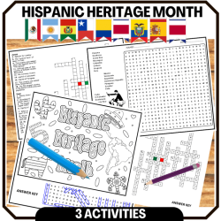 Hispanic heritage month crossword answer key