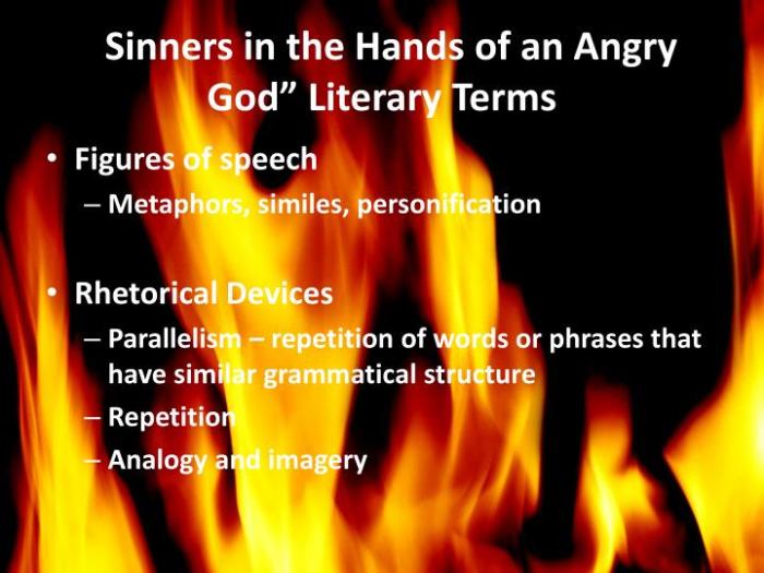 Similes in sinners in the hands of an angry god